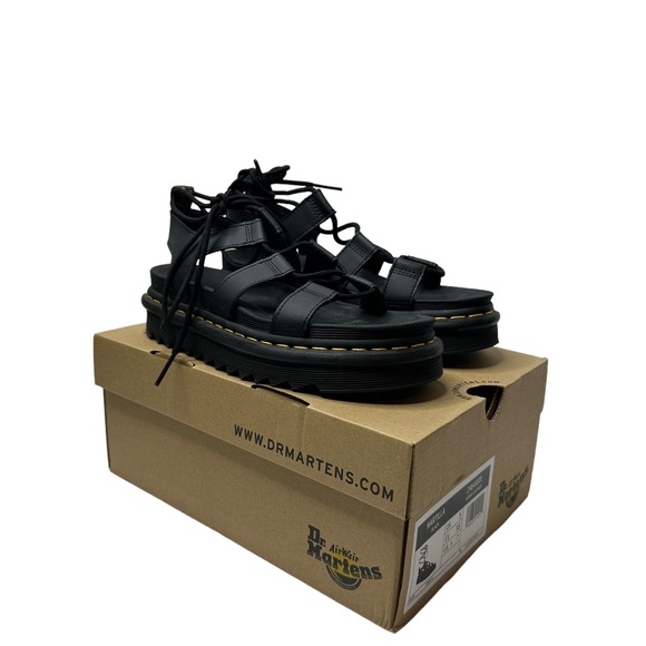 Dr. Martens Shoes - Dr.Marten’s Nartilla  gladiator sandal  Black leather lace up